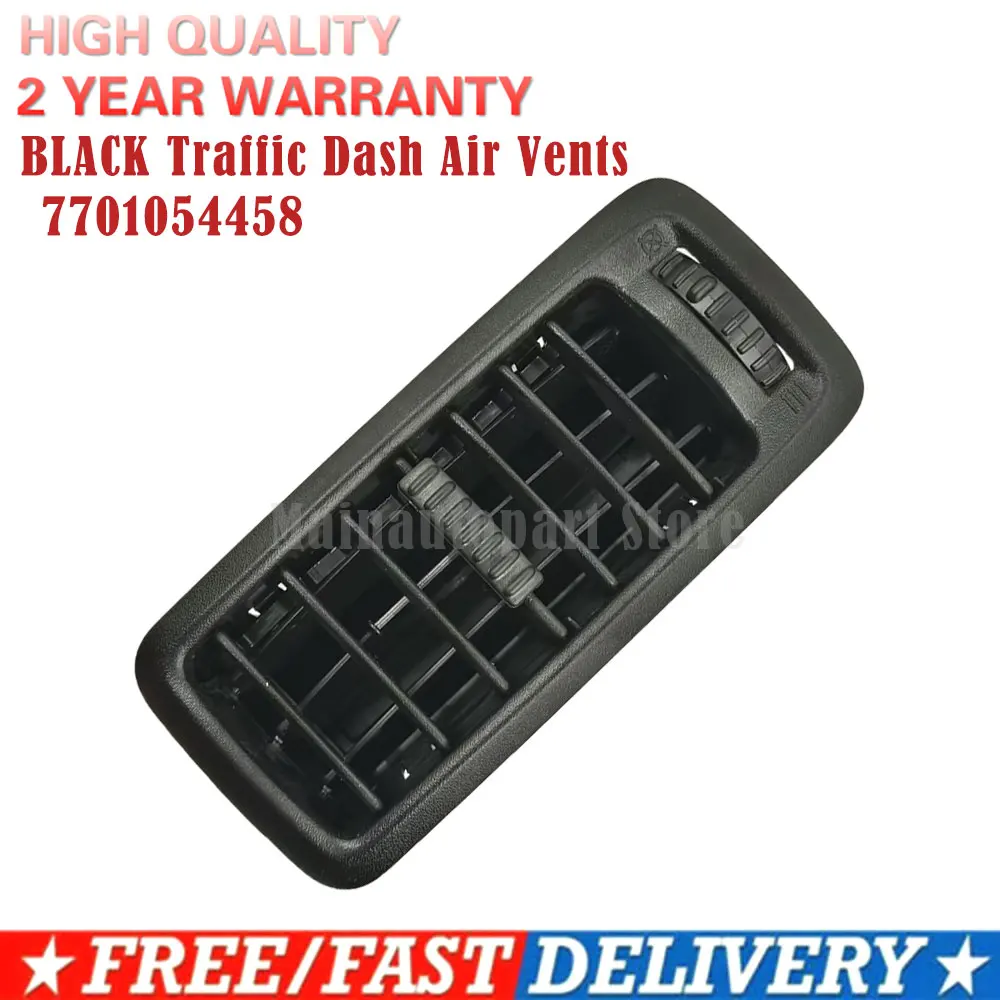 

7701054458 BLACK Traffic Dash Air Vents for Vauxhall vivaro Nissan Primastar Renault 6882000QAA 77 01 054 458 7701 054 458 77010