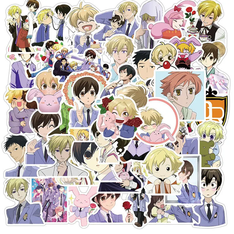 

50pcs Ouran High School Host Club Series Graffiti Stickers Suitable for Helmets Desktop Wall Decoration DIY Sticker Pack