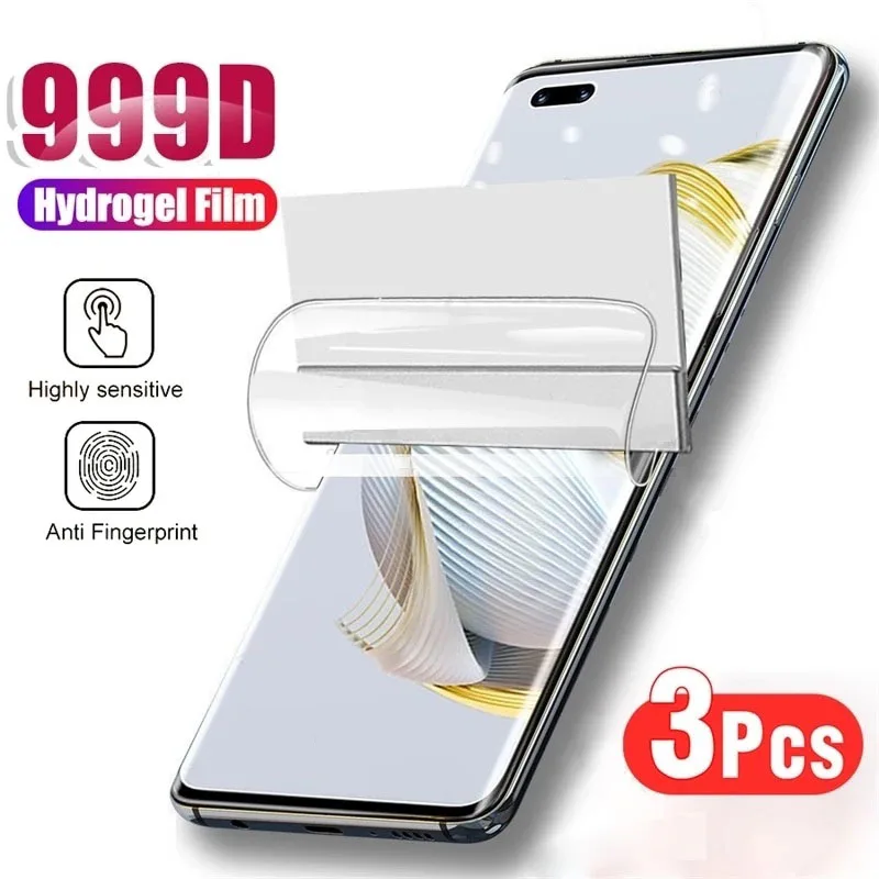 Pellicola Salvaschermo 3 Pezzi Per Huawei P40 P20 P10 P9 P8 Lite Pro E 2017 2019 Pellicola Idrogel Per Huawei P Smart Z 2020 2021 P30 Film