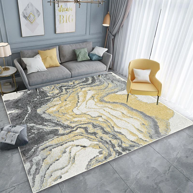 Modern Abstract Anti-slip Carpet Living Room Decoration Easy Clean Rugs Sofa Area Rugs Home Bedroom Cloakroom Washable Floor Mat 3