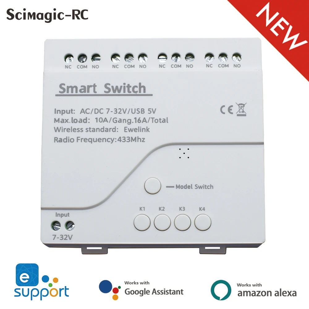 Ewelink WiFi interruttore di controllo remoto Bluetooth Dual Mode modulo relè Wireless 12V 1/2/3/4 canali DC 7-24V Smart Home Automation  13