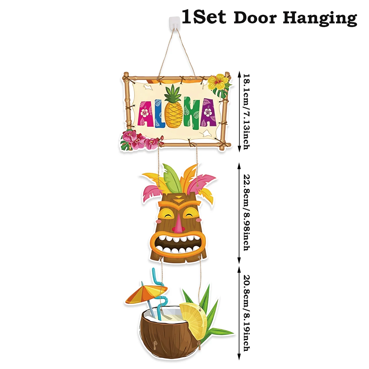 גרלנד הוואייתית כלי שולחן חד פעמיים קיץ חוף יומולדת קידס מתנה מועדון ALOHA הוואי לואאו ציוד למסיבת טרופיקה