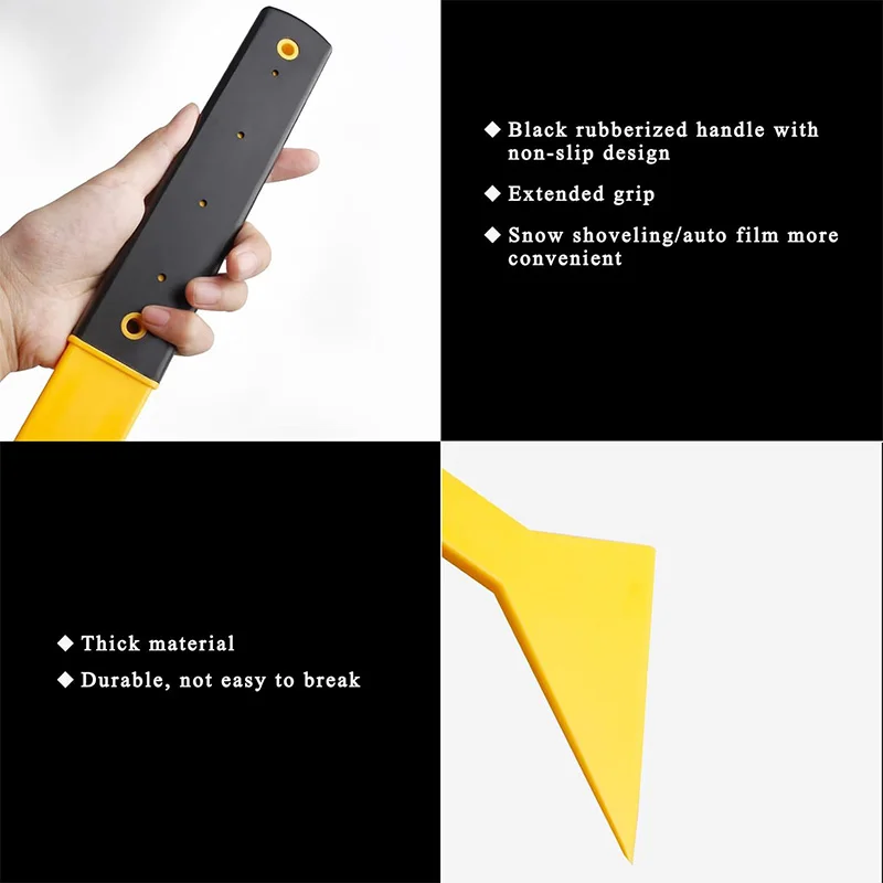 Car Windscreen Snow Shovel Scraper Scratch-free Thicker Cleaning Snow Frost Ice Removal Tool Glass Cleaning Wash Defroster