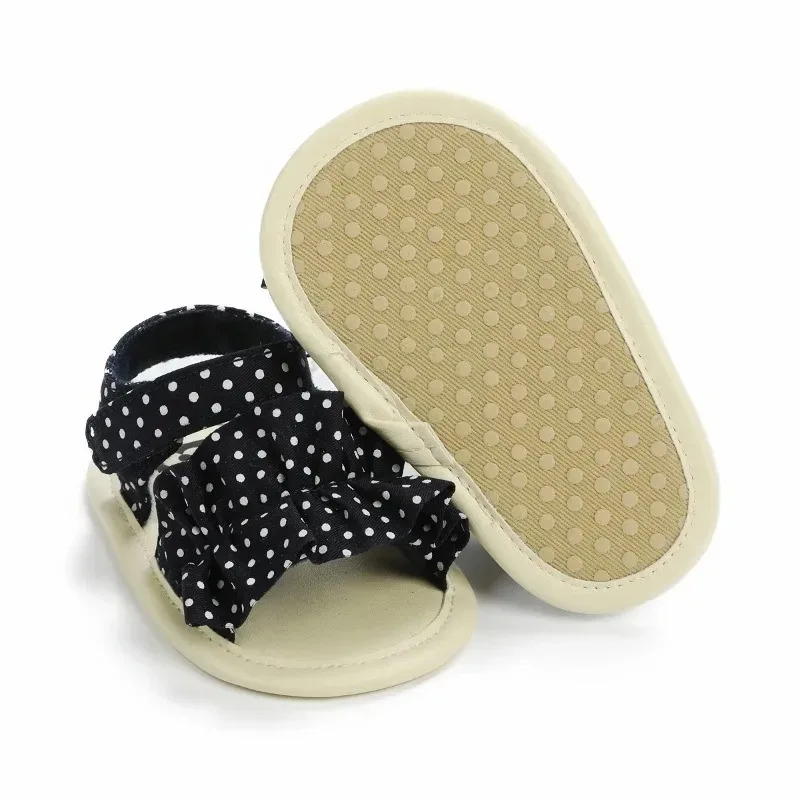 Breathable Princess Baby Sandals Indoor Anti-Slip Shoes for 0-1 Year Old Babies Summer Cool Shoes Slip-On Toddler Footwear