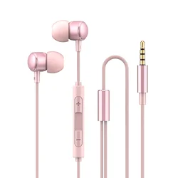 High - Fidelity Stereo Wired Type C Headphones with Microphone (3.5mm Pink)