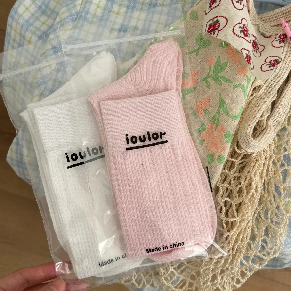 Koreanische Feste Vielseitige Pile Socken JK Stil frauen Atmungsaktive Ohne Knochen Kalb Socken Sommer Dünne Beiläufige Lange Röhre Socken – Detail 2