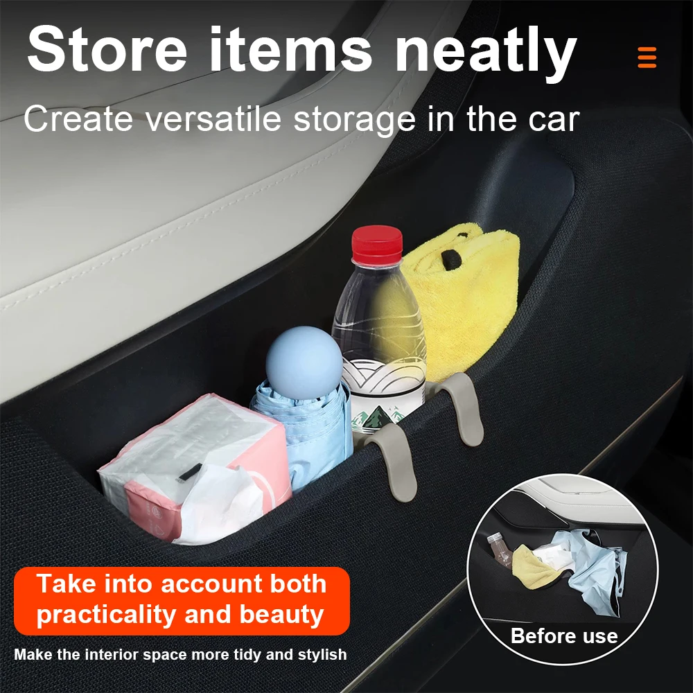 1PCS Universal Silikon Auto Tür Lagerung Slot Nut Partition Panel Automotive innen zubehör 5 Farben – Detail 4