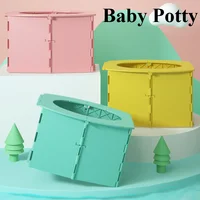 Newborn Potty Training Seat Portable and Foldable Potty Outdoor Camping Travel Baby Pot Toilet Potty Training Toilet for Kids 1