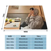 Ateez San Throw Blanket Soft Plaid Blankets for babies 2