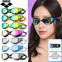 ARENA Swimming Goggles Waterproof and Anti-fog Electroplated Swimming Goggles Men and Women HD Swimming Goggles Flat