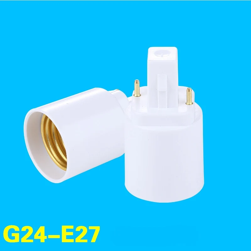 

G24 To E27 Lamp Socket LED Light Bulb Adapter Holder Converters Light Bulb Base Socket Halogen Lamp Socket Converters