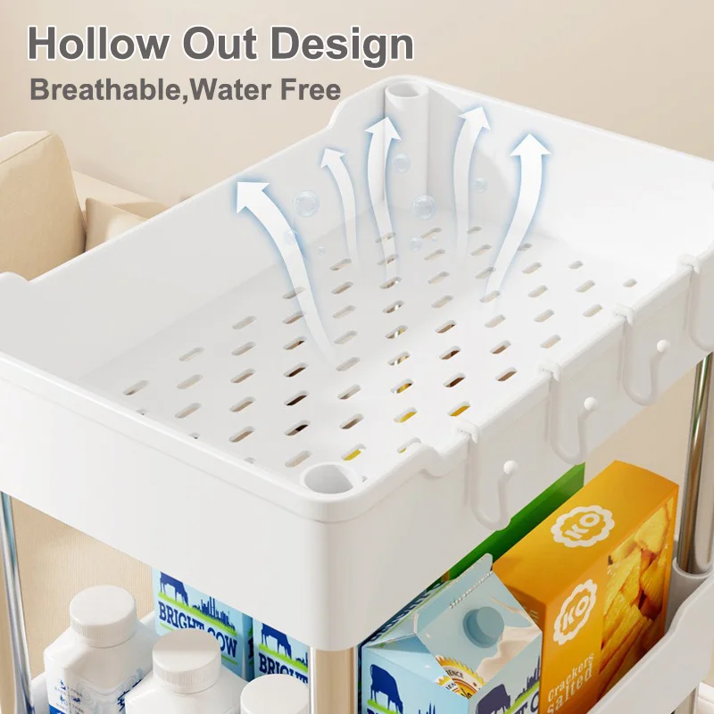 Kitchen Organizers and Storage Rack Mobile Trolley Organizer Rolling Cart With Wheels Bookshelf for Bedroom Bathroom Home Gap storage rack