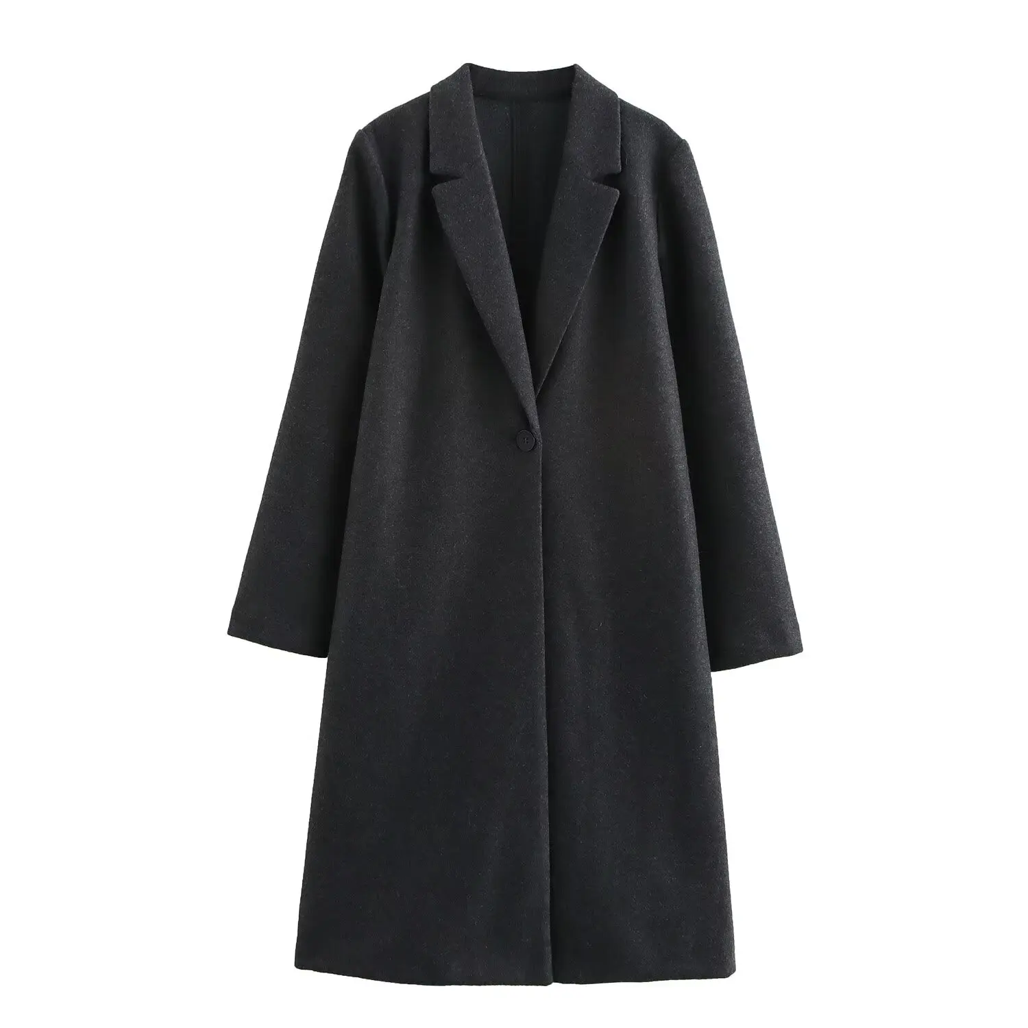 Women's Fashionable Soft Overcoat Female Button Decorated Outerwear Lady Leisure Commuting  Versatile Stylish Coats Streetwear