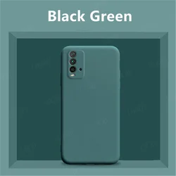 Sleek Protective Bumper Soft Case Cover for Redmi Note10S (Black Green)