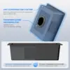 ROVATE 18×18 Inch Undermount Kitchen Sink 304 Stainless Steel Single Bowl Bar or Prep Sink 18 Gauge 9 Inch Deep Small Sink Black 4