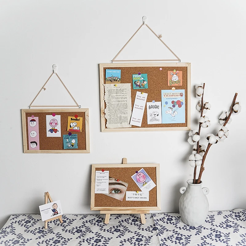 

Soft Wooden Letter Message Board Decor Postcard Photo Wall Cork Board Memo Board