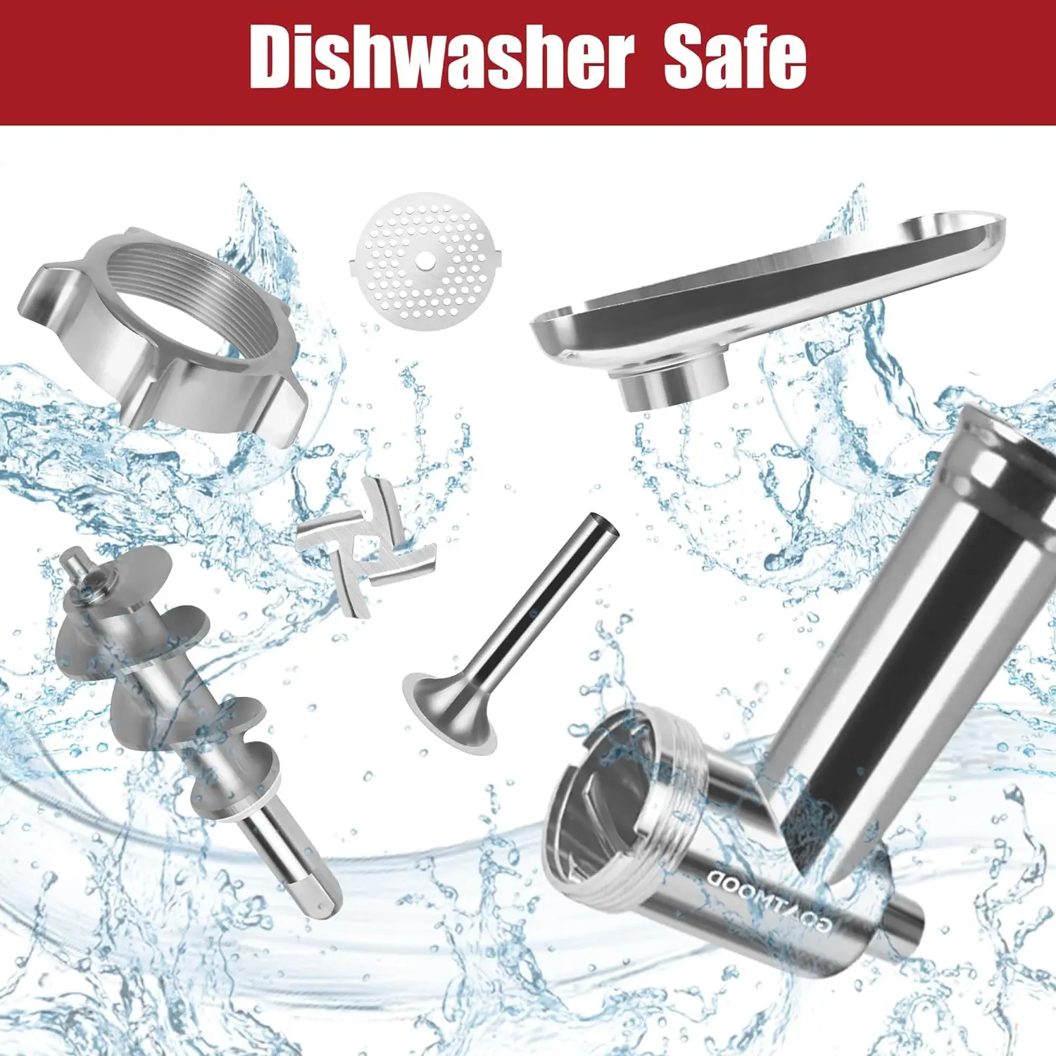 Food Grinder Attachments 304 Dishwasher Safe Stainless Steel Food Grinder Attachment Fit KitchenAid