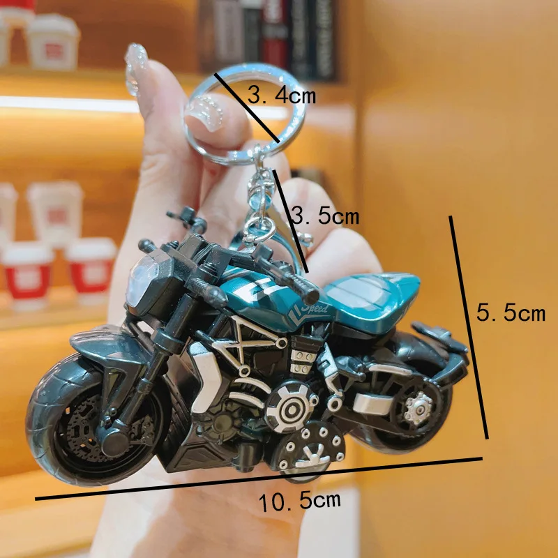 Creative Cool Mini Simulation Motorcycle Keychain Cartoon Key Chain Ring  Holder Bag Pendant Model Toy Small Gift for Friend - AliExpress