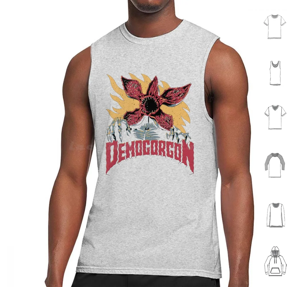 thumbnail image 1 of Camisetas sin mangas Demogorgon Camiseta sin mangas Demogorgon Once Netflix Dustin Stranger Mike Cosas Lucas Al revés 80S TV Horror, 1 of 5