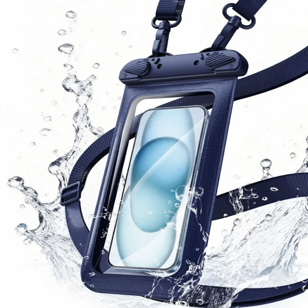Waterproof Phone Bag with Hanging Rope and Touch Screen Access