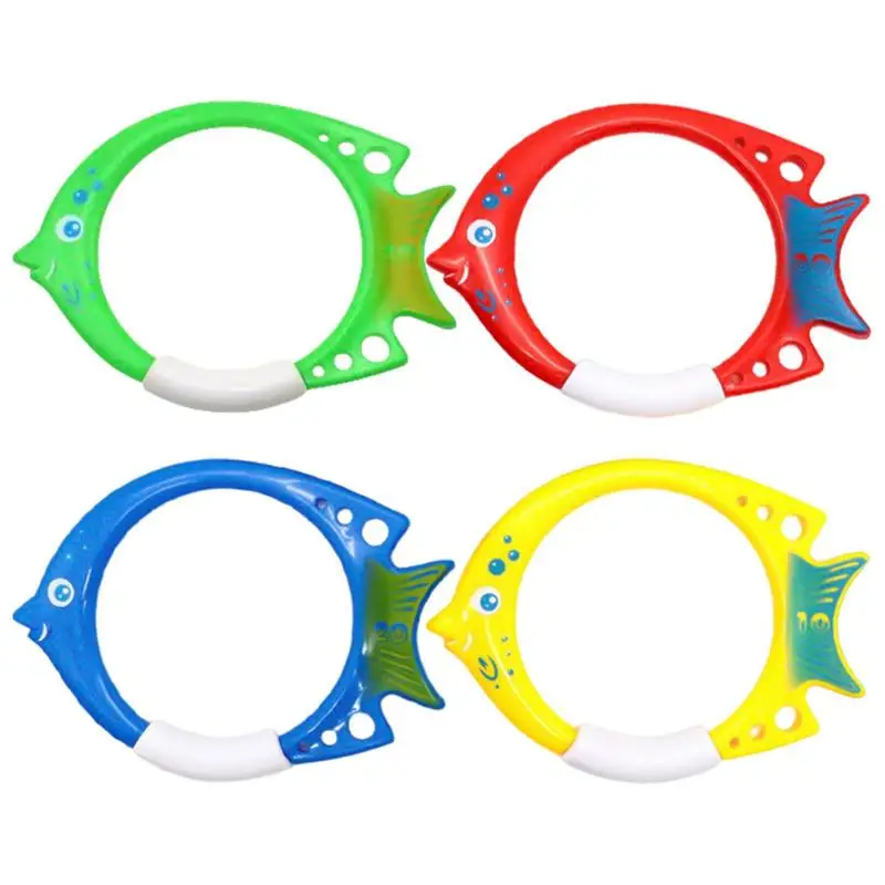 

Diving Pool Toys Pool Diving Rings Fish Shape Diving Training Aid Fun Swim Toys For Boys Girls Kids Diving Training Underwater