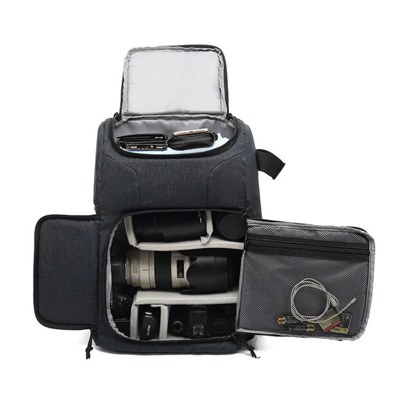 

Waterproof Camera Bag Photo Cameras Backpack For Canon Nikon Sony Xiaomi Laptop DSLR Portable Travel Tripod Lens Pouch Video Bag