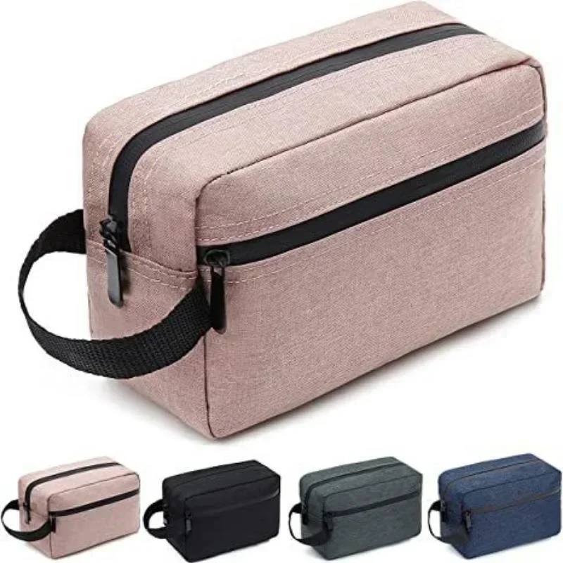 Portable Travel Portable Double-layer Waterproof Wash Bag Makeup Bag Makeup Brush Storage Bag Large Capacity Beauty Storage Bags