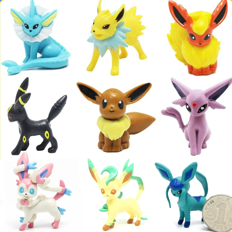 Mega pokémon cada eevee evolução brinquedo conjunto de construção vaporeon jolteon  flareon espeop umbreon leafeon glaceon sylveon - AliExpress