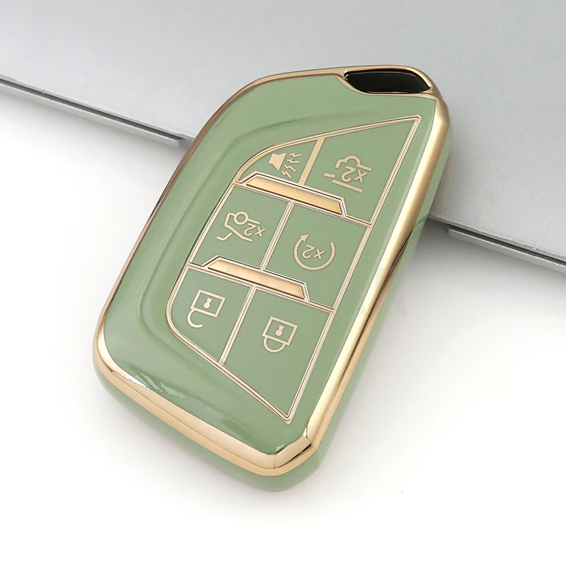 Premium TPU Car Key Fob Cover Case Protector - Sleek Design Shell