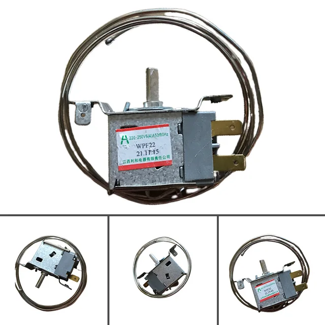 Termostato de refrigerador WPF22, 220V-250V, 35,4 pulgadas, para refrigeradores, congeladores, vitrinas, accesorios de solidificación, 1 unidad - Imagen 2
