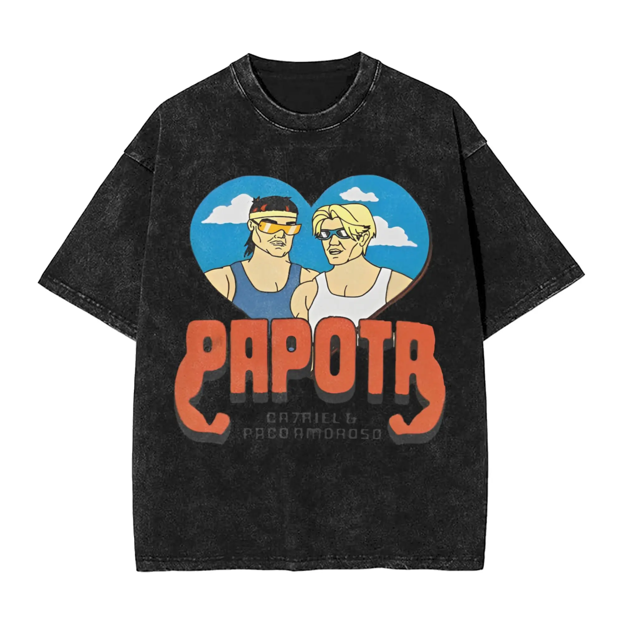 CA7RIEL & Paco Amoroso Papota Tour T Shirt Summer Y2K Basic T