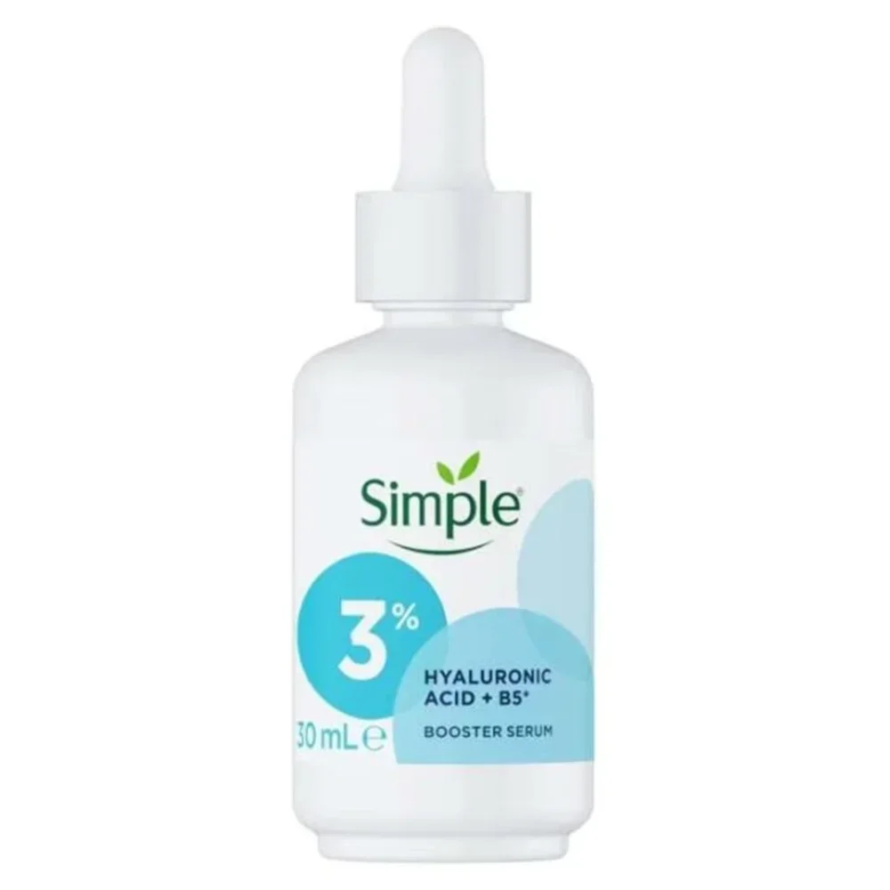

Simple 3% Hyaluronic Acid + B5 Booster Serum 30ml Deep Moisturizing Repairing Soothing Intensive Hydration Brightening Skin Care