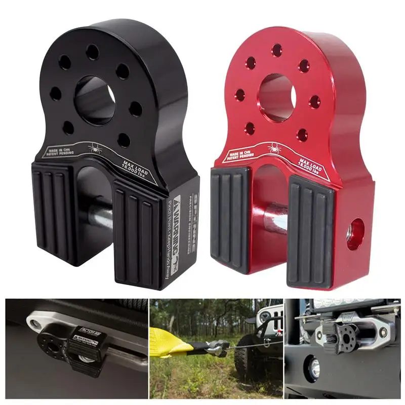 Car Winch Hook Rope Tow Trailer Flat Connector Hanger Aluminium Durable