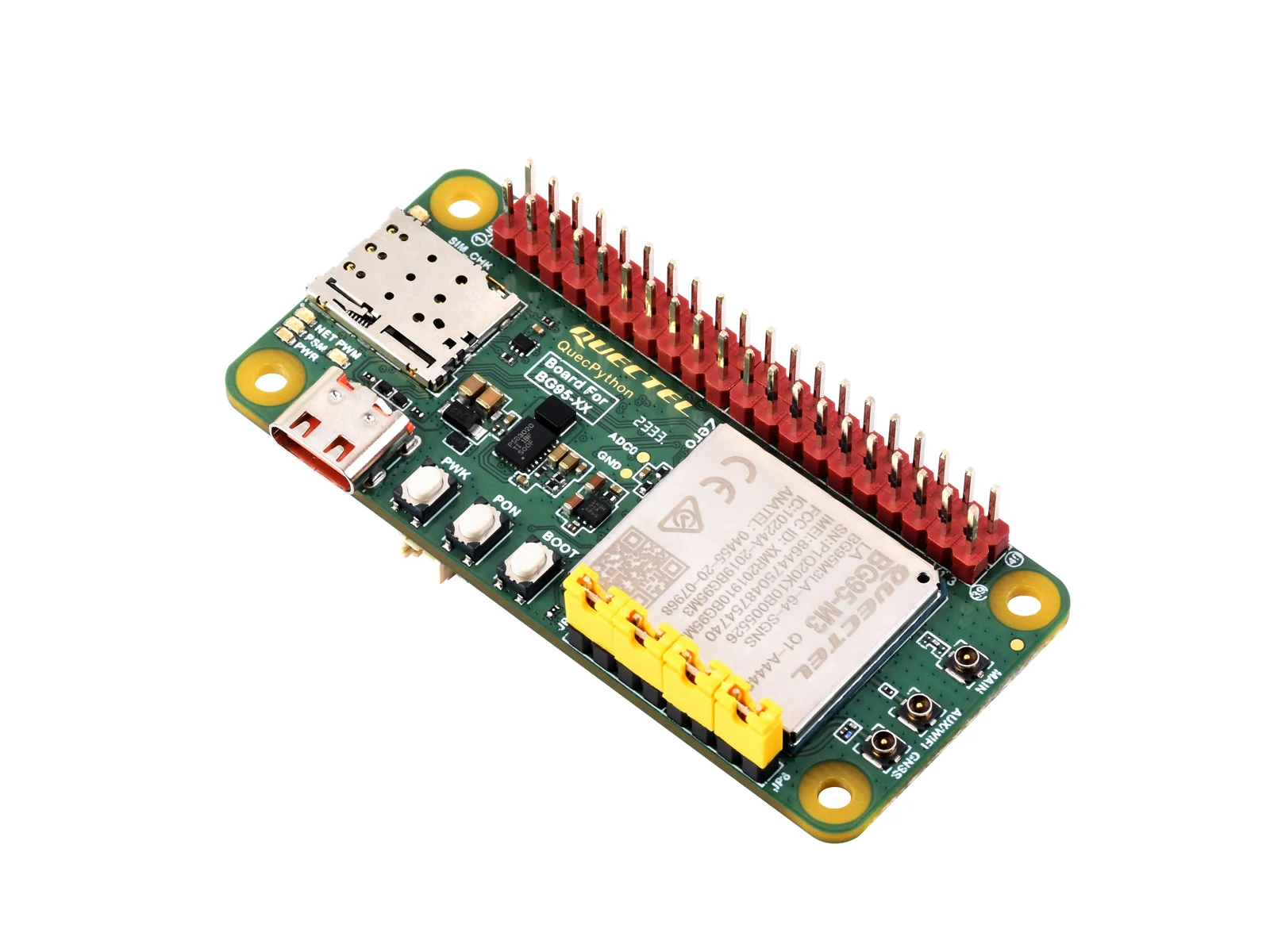 Waveshare QuecPython EVB  ,  Һ, LTE / EGPRS   GNSS , BG95