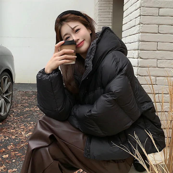 Korean style New Winter Women Jacket Casual Loose Over Size