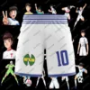 captain Tsubasa School Nansheng Olive And Benji Football Team Uniform Beach Pants Customized High Quality Clothing Customizable 2