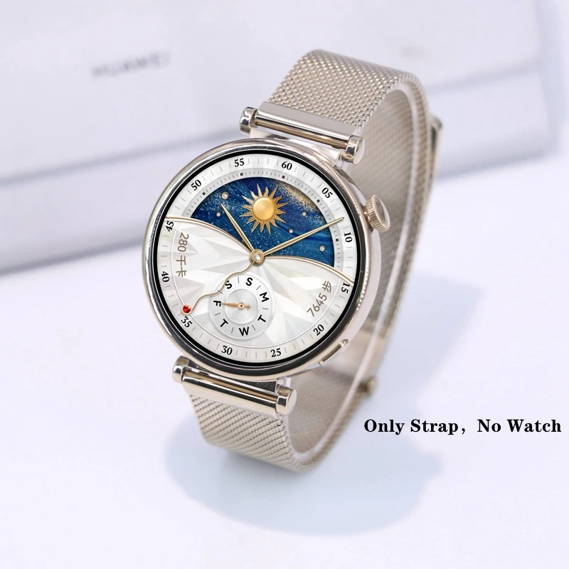 Huawei GT5 Pro 42mm Leather Watch Band - Premium Nylon & Vegan Leather Composite Strap