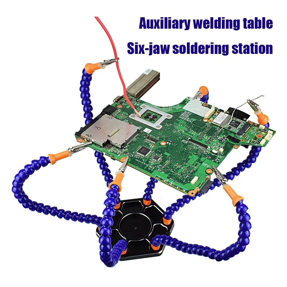 Soldering Iron Holder Flexible Arms Rotatable Clips Soldering Third Hand Tool Detachable for Electronics Repair/ Soldering/DIY soldering helping hands