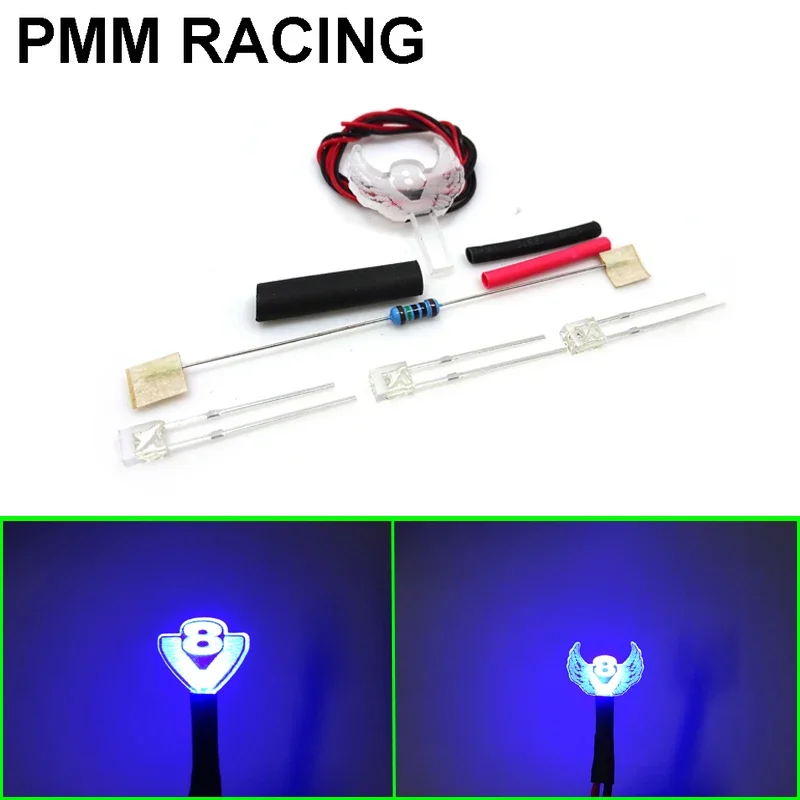 

Led Model car Interior decoration lights V8 wing lamp For 1/14 Tamiya RC Truck SCANIA ACTROS MAN TGX AROCS VOLVO Blue Red Green