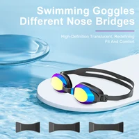 JSJM New Swimming Goggles Adults Anti-fog UV Protection Lens Men Women Professional Silicone Adjustable Swimming Glasses Unisex
