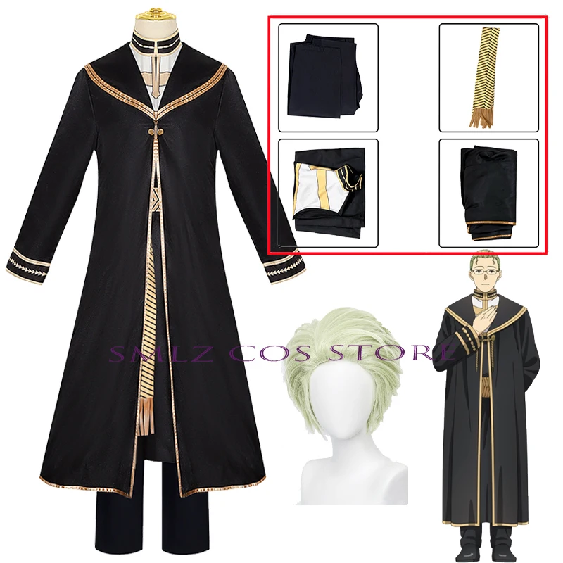 

Heiter Cosplay Anime Frieren at the Funeral Cosplay Costume Uniform Trench Wig Set Halloween Party Outfit for Men
