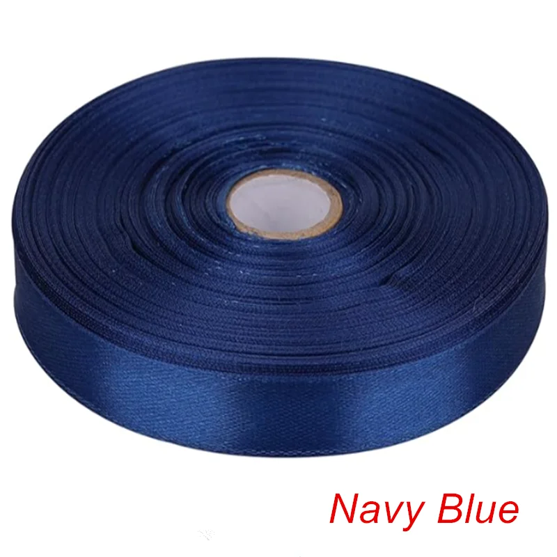 1/2" Satin Ribbon 50 Yards Roll For Party Wedding Decoration Children's Hair Bows Gift Wrapping Clothing Accessories Decoration