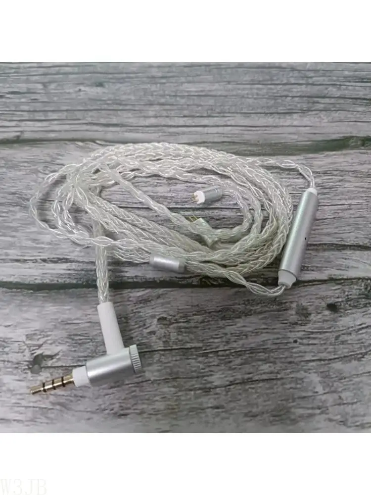 W3JB versilbertes Kabel in Studioqualität, 0,78 mm, 2-polig, für TF10-Kopfhörer, 1,1 m
