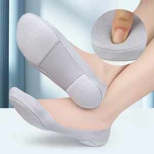 New Boat Sock Plantar Fasciitis Shoes Insole Socks Insoles for Feet Women Shock Absorbing Shoe Sole Invisible Non Slip Shoe Pads