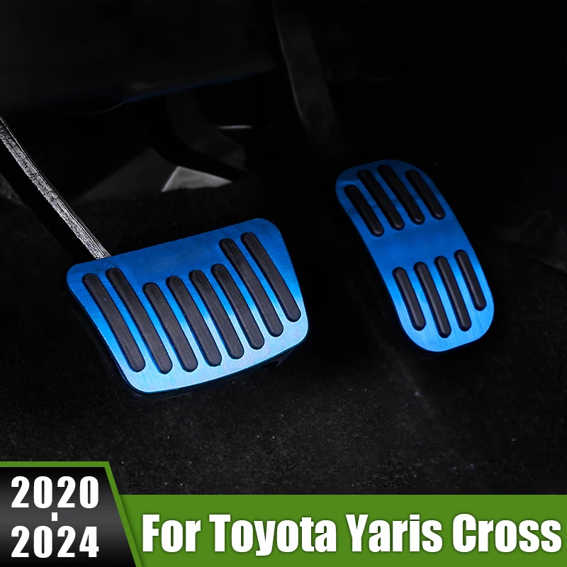 Car Accelerator Brake Pedal Cover Anti-Slip Pads For Toyota Yaris Cross