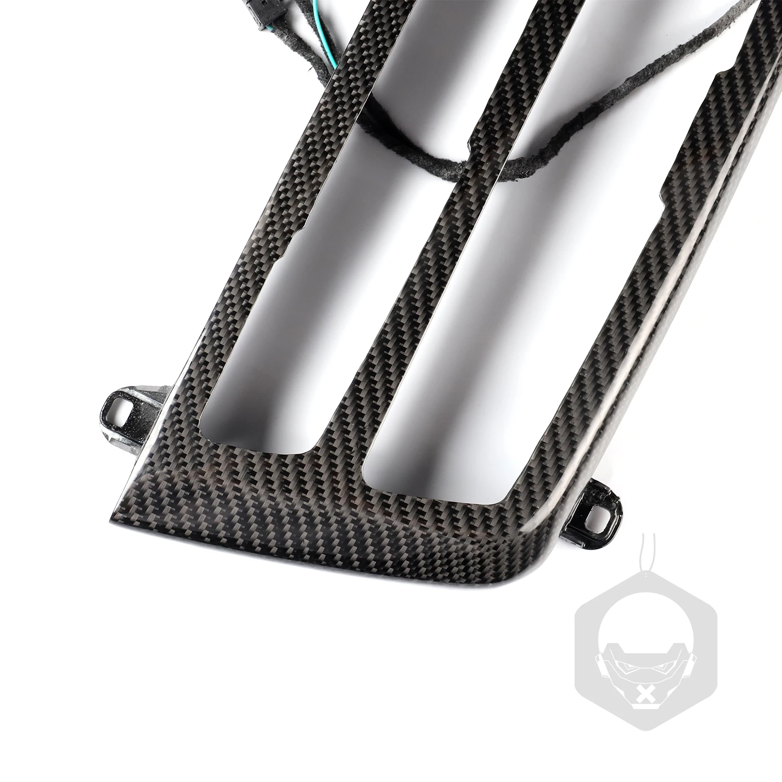 Central Control CD Panel Double-Color Atmosphere Lamp Carbon Fiber Decorative Frame For BMW 3/4 Series F30 F35 F32 F36 M3 F80