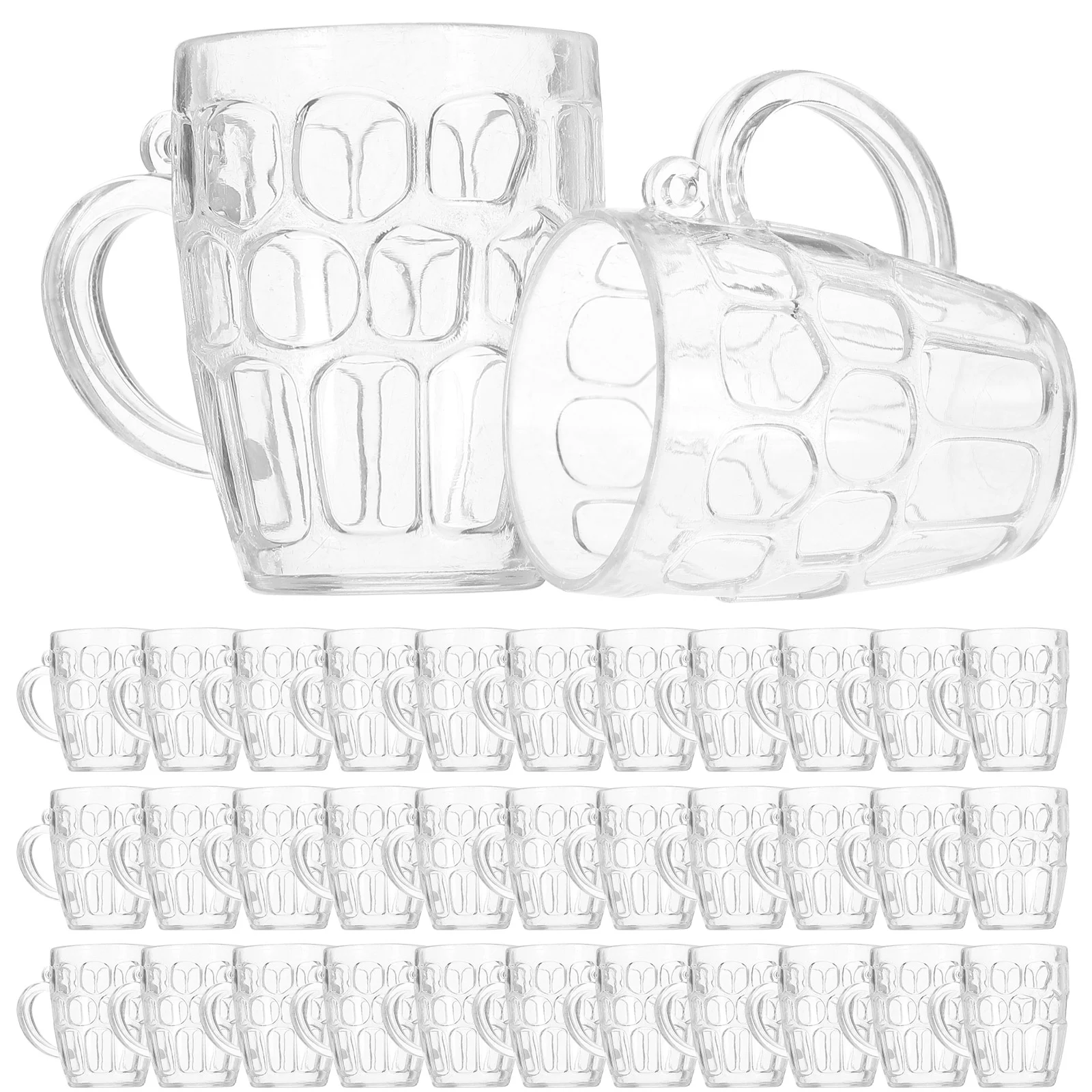 

Mini Plastic Beer Mugs Clear Beer Mugs Models Miniature Beer Mug Drinks Cups Breakfast Milk Coffee Water Mug Barware