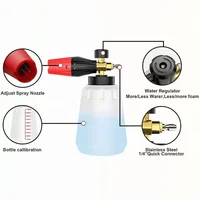 High Pressure PA Foam Cannon All Copper Adjustable Foam 5-Color Nozzles for Car Home Cleaning Wash Kit 2