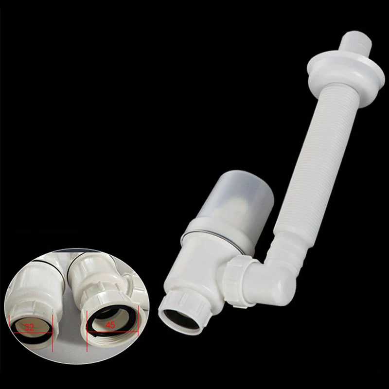 Double Antismell Drain Pipe Odorfree For Kitchen Bathroom 2022