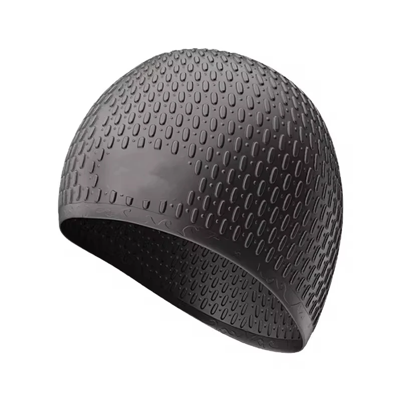 Unisex Silicone Swimming Cap Large Bathing Caps for Long Hair Professional Waterproof Ear Protection Provides High Elasticity 2